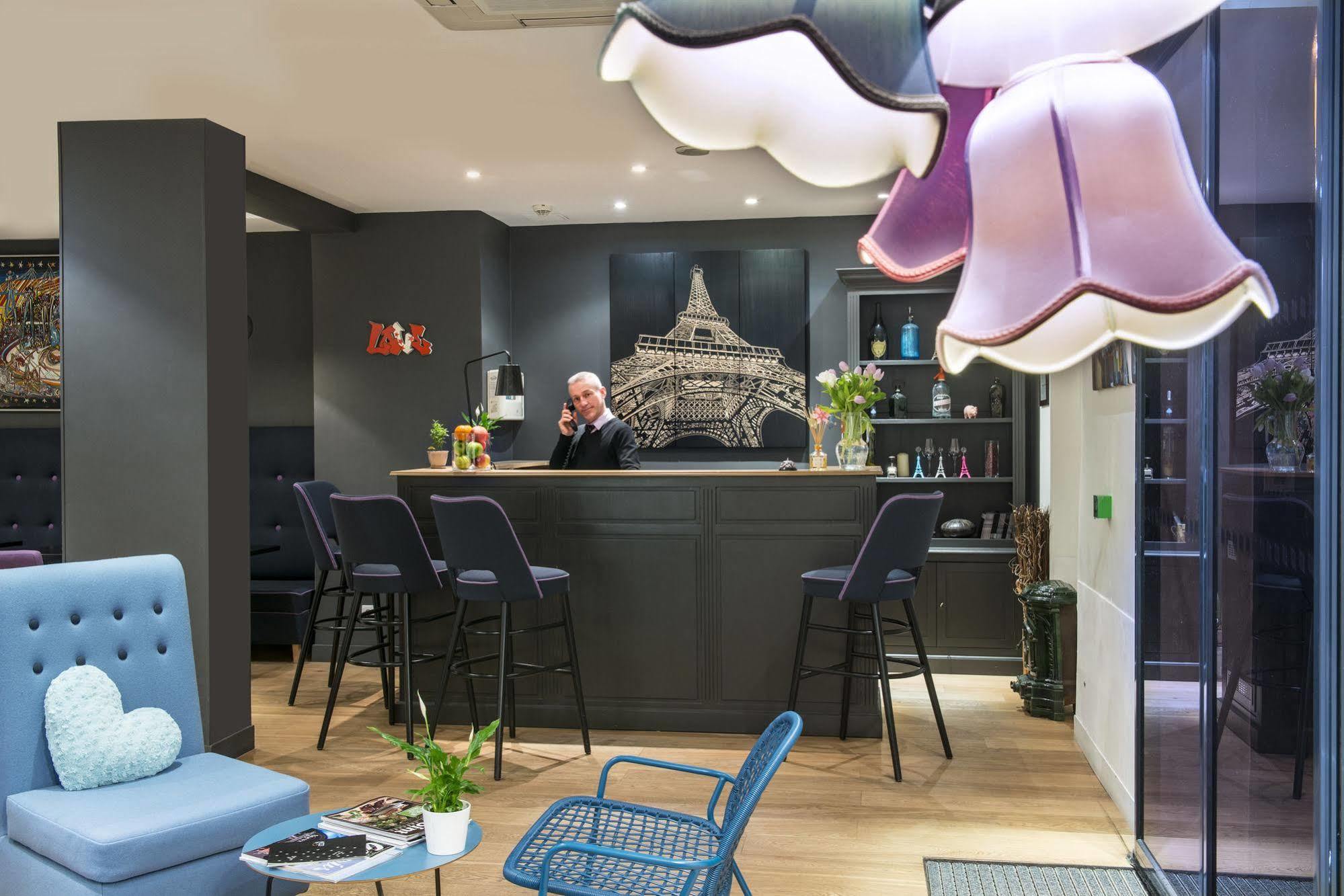 Hotel Villa Boheme Париж Интериор снимка